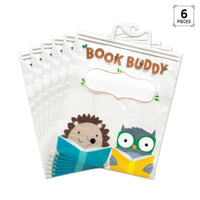 Creative Teaching Press CTP Woodland Friends Book Buddy Bag, Clear 10.5â€ x 12.5â€ Storage Bags (Creative Teaching Press 8537) - Image 2